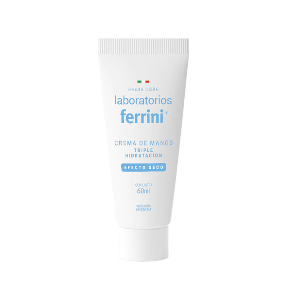 Laboratorios Ferrini Hand Cream Triple Hydration, Dry Touch Crema para Manos Efecto Seco, 60 ml / 2.11 fl oz