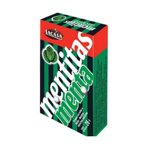Mentitas Traditional Hard Candy Mint Flavor, 26 g / 0.9 oz (box of 12)