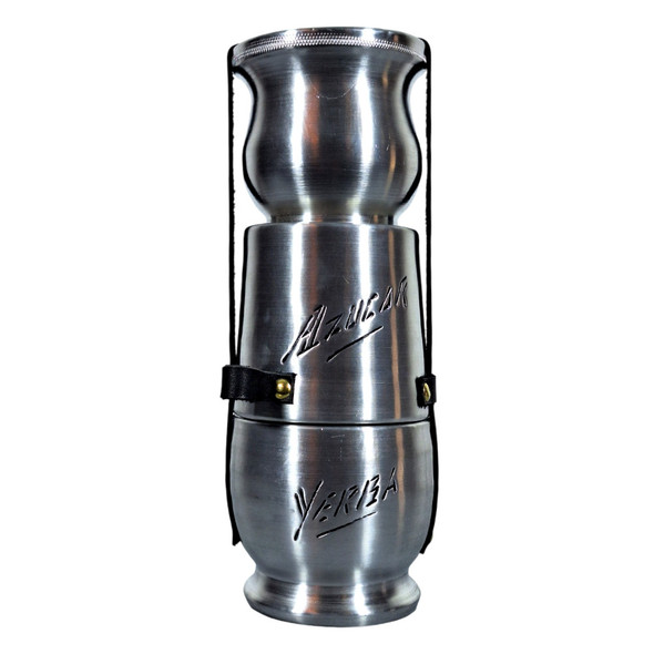 Equipo Matero Artisanal Aluminum Mate Set with River Plate Crest Engraving – Handcrafted, Premium Design