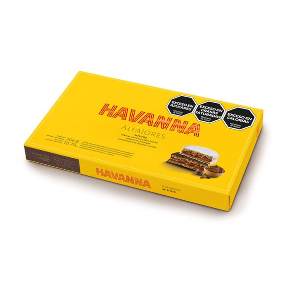 Havanna Mixed Alfajores with Dulce de Leche – Chocolate & Italian Meringue, 306 g / 10.79 oz (Box of