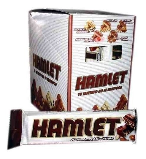 Hamlet Chocolate Bar with Almonds & Peanuts, 45 g / 1.58 oz (box of 21)