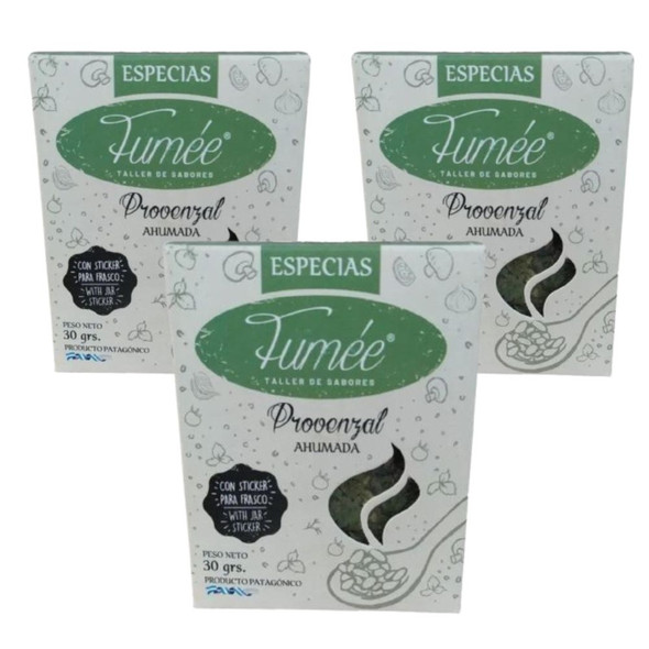 Fumée Smoked Provenzal Blend Garlic and Parsley, Kosher, 30 g / 1.05 oz (pack of 3)