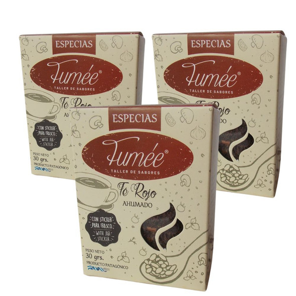 Fumée Red Tea Ahumado Loose Leaf – Té Rojo Ahumado Natural Smoked Tea, 30 g / 1.05 oz (pack of 3)