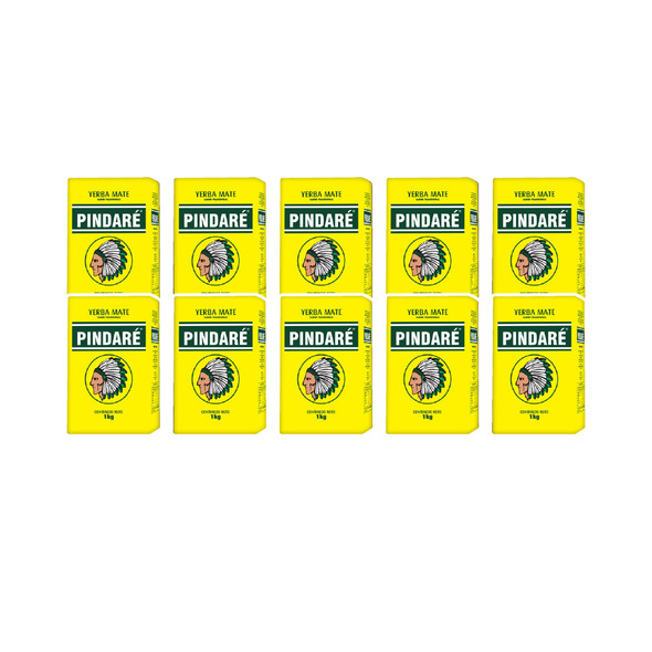 Pindare Premium Yerba Mate Fine Grind Uruguayan Style Padrón Uruguayo, 1 kg / 2.2 lb (pack of 10)