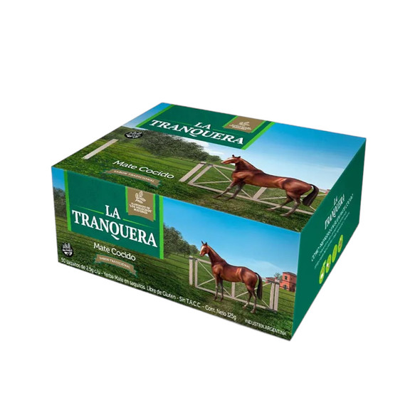 La Tranquera Mate Cocido Tradicional - Instant Brew Mate in Tea Bags Gluten Free (50 tea bags)