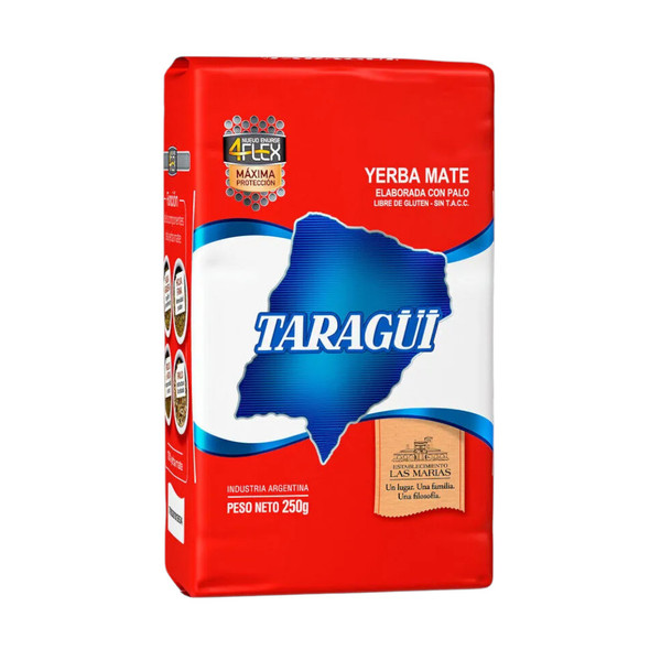 Taragüi Yerba Mate Classic Flavor Con Palo (with Stems), from Las Marías, 250 g / 8.81 oz