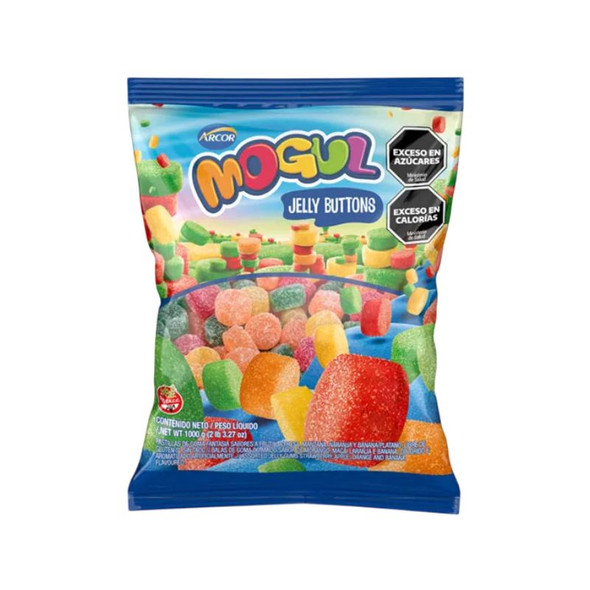 Mogul Gomitas Clásicas Jelly Buttons Large Bag, 1 kg / 2.2 lb