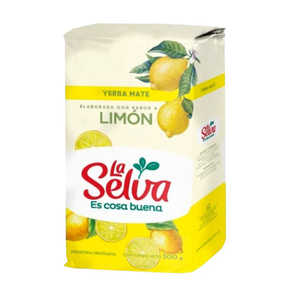 La Selva Yerba Mate with Lemon Flavor, 500 g / 17.63 oz