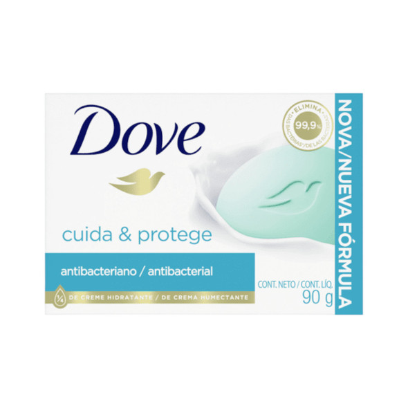 Dove Care & Protect Antibacterial Soap Bar, Moisturizing & Germ Protection, 90 g / 3.17 oz