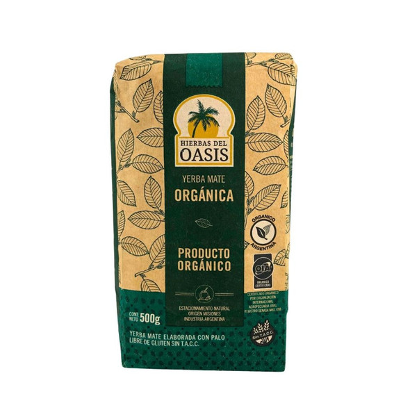 Hierbas del Oasis Organic Yerba Mate, 500 g / 1.1 lb