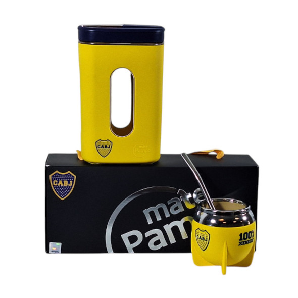 Mate Pampa Kit Boca Juniors Traditional Mate + Pampera