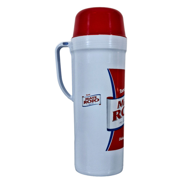 Termolar Mate Rojo Thermos Red & White with Drinking Spout, Capacity 1 l / 33.8 oz