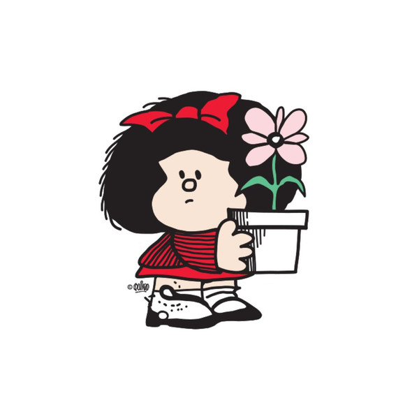 Imanias Mafalda Flower Magnet Collection, 7 cm x 7 cm (2.75' x 2.75') – Argentinian Fridge Magnet