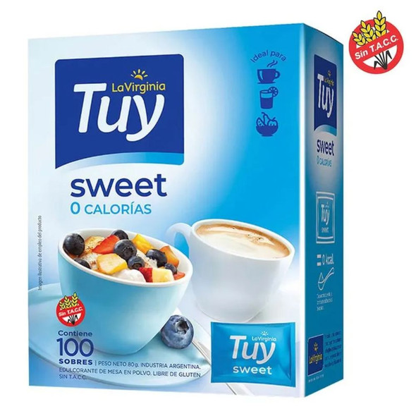 Tuy Sweet Tabletop Sweetener Powder Gluten-Free, 80 g / 2.82 oz (100 count)