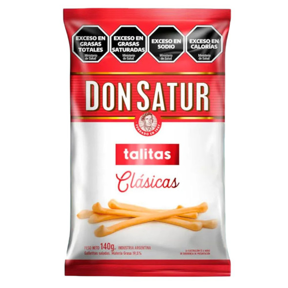 Don Satur Long Classic Crackers Talitas Clásicas, 140 g / 4.9 oz (Box of 20)