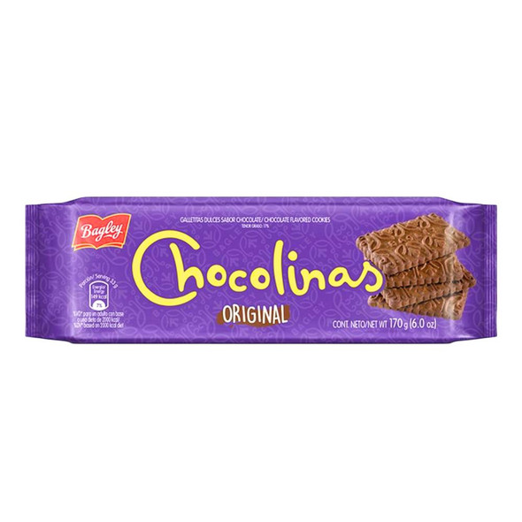Chocolinas Traditional Chocolate Cookies, Ideal for Chocotorta, Bulk, 170 g / 6.0 oz ea (40 count per box)