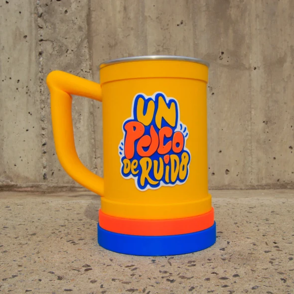 Un Poco de Ruido Fernetero Chop Mug Plastic with Aluminum Interior – Jarra Oa, 500 ml / 16.9 oz Capacity