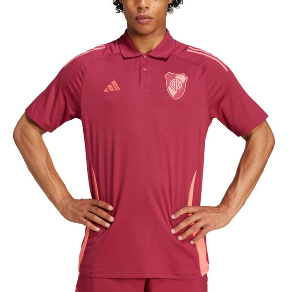 Adidas River Plate Burgundy Polo Shirt for Men Chomba Polo Hombre 24/25