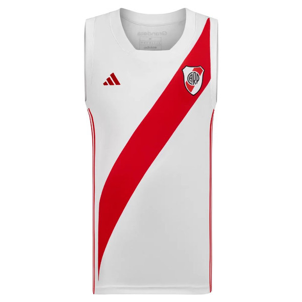 Adidas River Plate Basketball Tank Top Home Jersey AEROREADY For Men Musculosa Baloncesto Titular Hombre 24/25
