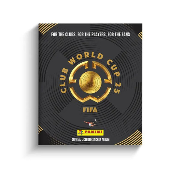 Panini FIFA Club World Cup Sticker Album 2025 Mundial de Clubes Official Licensed + 5 Packs of Stickers (Each Pack Contains 5 Stickers)