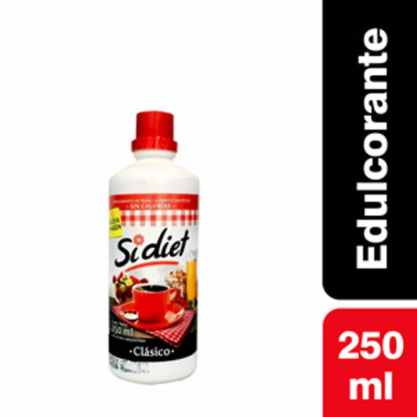SiDiet Edulcorante Clásico Classic Sweetner Zero Calories, 250 ml / 8.4 fl oz
