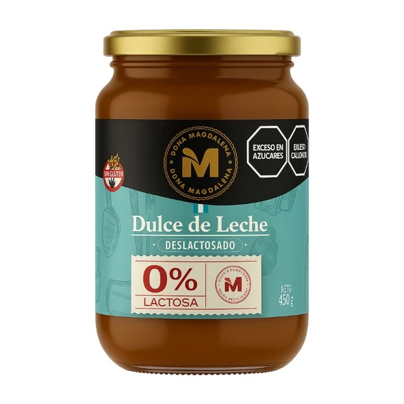 Doña Magdalena Dulce de Leche Deslactosado 0% Lactosa, 450 g / 15.87 oz