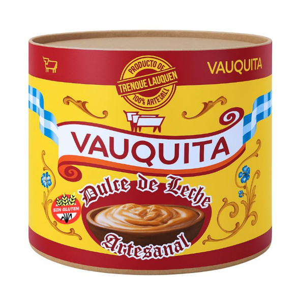 Vauquita Dulce de Leche Artesanal Sabor Tradicional, 1 Kg / 2.2 lb
