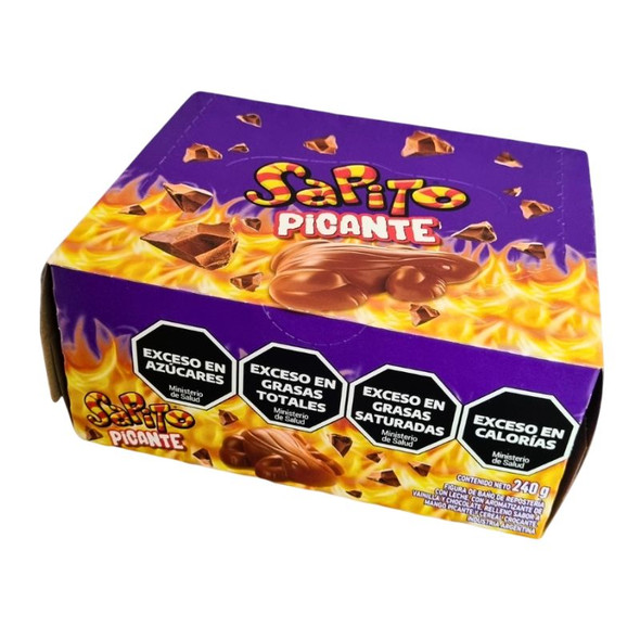 Sapito Picante Milk Chocolate Figure with Spicy Flavor Filling, 240 g / 8.47 oz