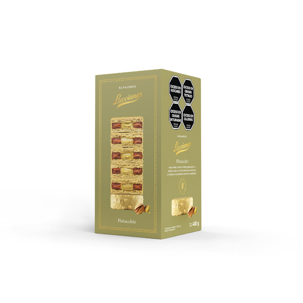 Lucciano's Alfajores with Dulce de Leche & Pistachio Heart – Belgian Pistachio Chocolate Coating (box of 6)