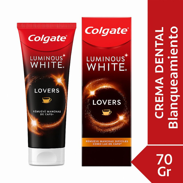 Colgate Luminous White Coffee Lovers Café Toothpaste – Coffee Stain Removal, Whitening Formula, 70 g / 2.5 oz