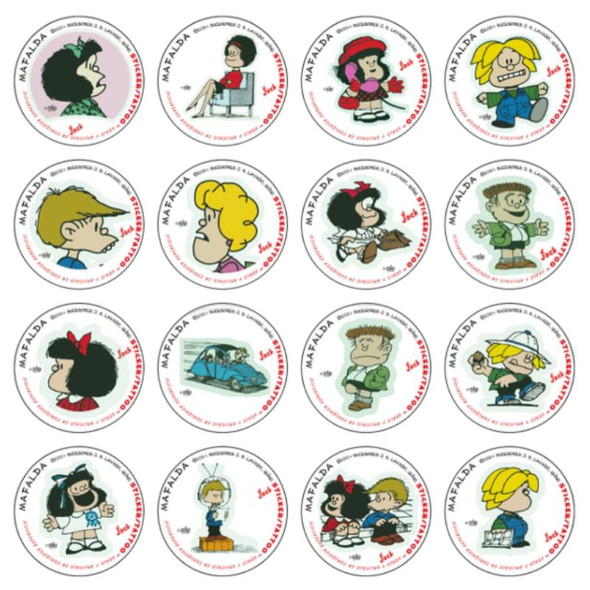 Felfort Jack Milk Chocolate Coins Mafalda Collection with Stickers, 300 g / 10.58 oz