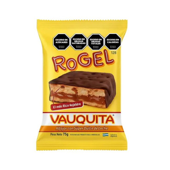 Vauquita Alfajor Rogel with Dulce de Leche, 75 g / 2.64 oz (pack of 6)