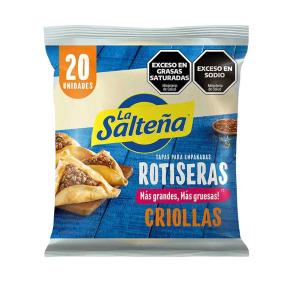 La Salteña Empanada Dough Discs Tapas Rotiseras Criollas Masa Para Empanadas Criollas, 767 g / 27 oz (3 Packs x 20 Discs, 60 Discs)