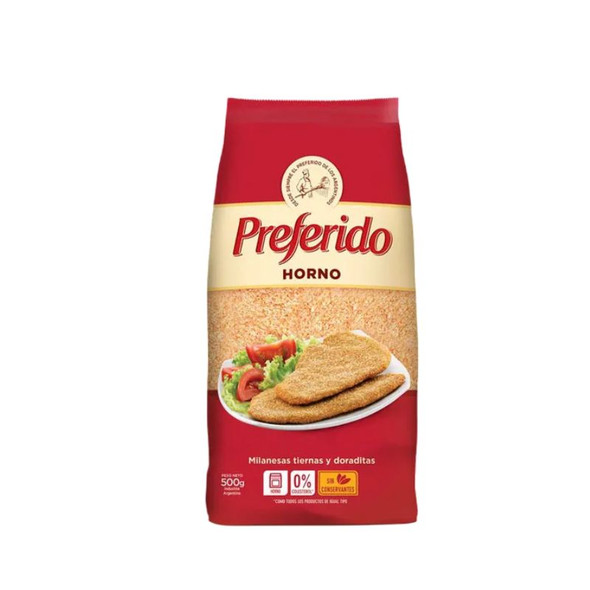 Preferido Oven-Ready Breadcrumbs – Ideal for Milanesas & Breaded Dishes, 500 g / 1.1 lb bag