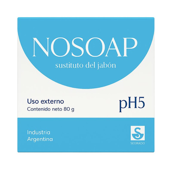 Nosoap Skin Cleanser Bar – Soap Substitute with pH 5, 80 g / 2.82 oz