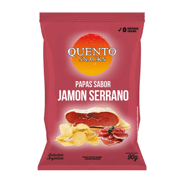 Quento Serrano Ham Flavored Potato Chips, 90 g / 3.17 oz