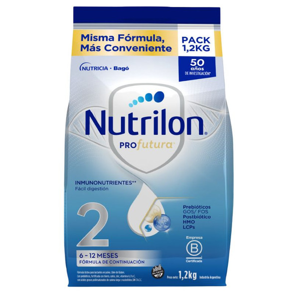 Nutrilon Pro Pouch 2, Infant Formula Powder, 1.2 kg / 2.65 lb