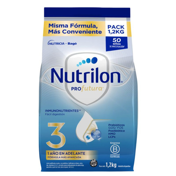 Nutrilon Pro 3 Growing-Up Milk Powder for Toddlers, 1.2 kg / 2.64 lb