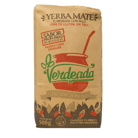 Verdeada Yerba Mate Tradicional Deep Flavor, 500 g / 17.64 oz