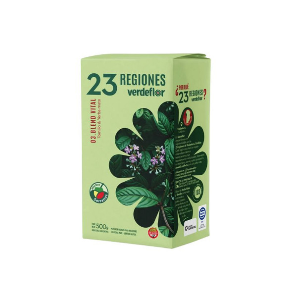 Verdeflor Regiones Thyme & Yerba Mate - Blend Vital, 500 g / 1.1 lb