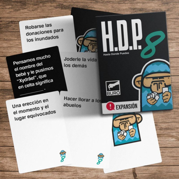 H.D.P. Hasta Donde Puedas 8, Adult Party Card Game by Buró (Spanish Edition)