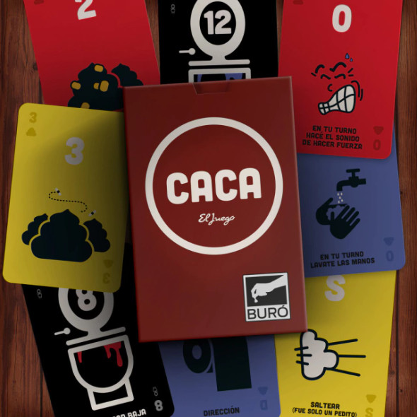 Caca El Juego, Funny & Educational Card Game for Kids & Families by Buró (Spanish Edition)