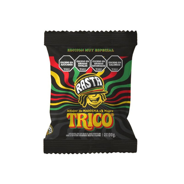 Rasta Trico Maicena Triple Alfajores with Dulce de Leche, 100 g / 3.52 oz (pack of 6)