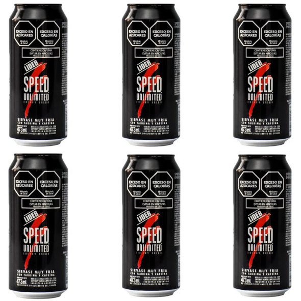 Speed Energy Drink, 473 ml / 15.99 fl oz (pack of 6)