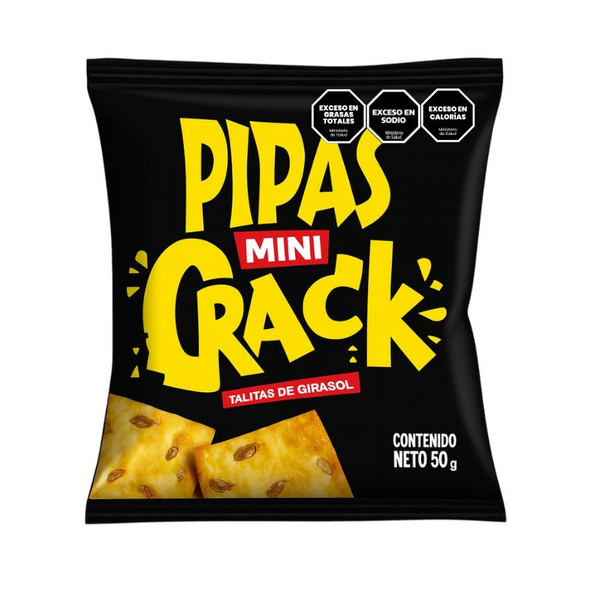 Pipas Mini Crack Sunflower Seed Sticks, 600 g / 21.16 oz (box of 12)