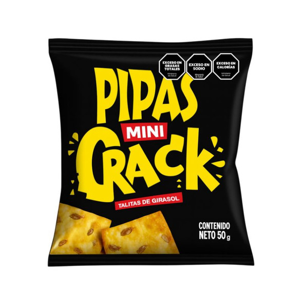 Pipas Mini Crack Sunflower Seed Sticks, 50 g / 1.76 oz (pack of 6)