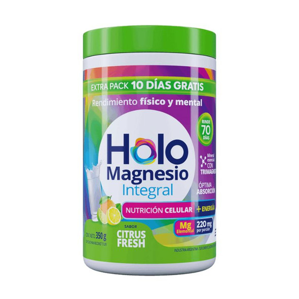 Holo Magnesium Integral Cellular Nutrition + Energy Citrus Fresh, 350 g / 12.35 oz