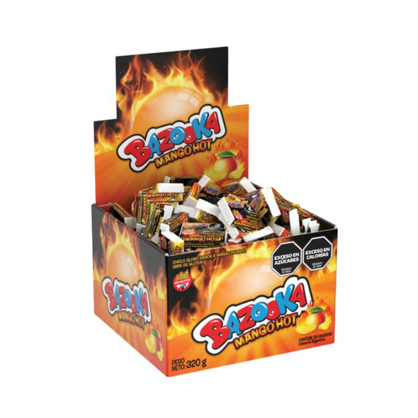 Bazooka Mango Hot Chewing Gum, 320 g / 11.29 oz (box of 80)