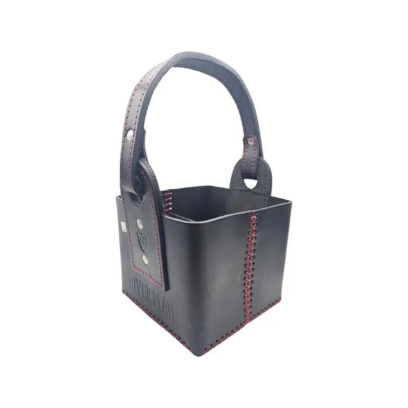 Kyma River Plate Genuine Leather Square Matera - Premium Holder, Durable Cowhide Carry Bag (20 cm x 20 cm x 17 cm)