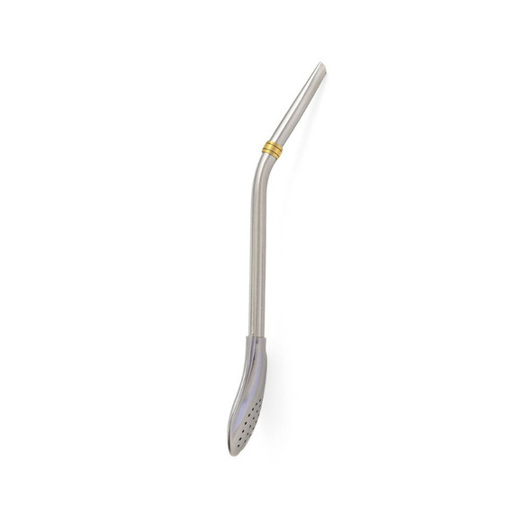 Stainless Steel Flat Spoon Bombilla for Yerba Mate - Durable & Reusable